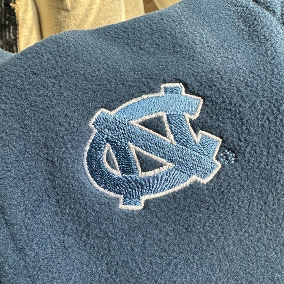 Columbia Fleece Vest Women's Small Full Zip Navy Blue Embroidered North Carolina - Picture 8 of 9